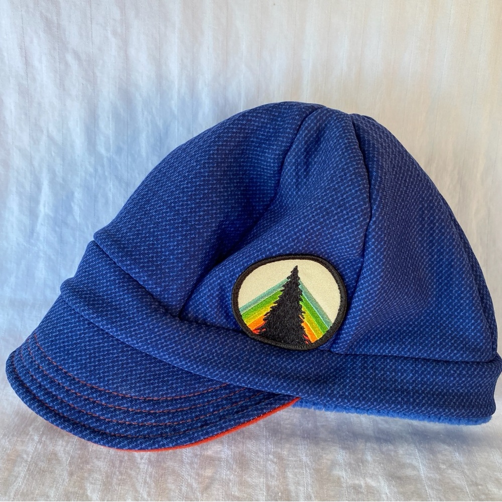 FLIPSIDE Blue Kids Stretch Cap with Rainbow Patch